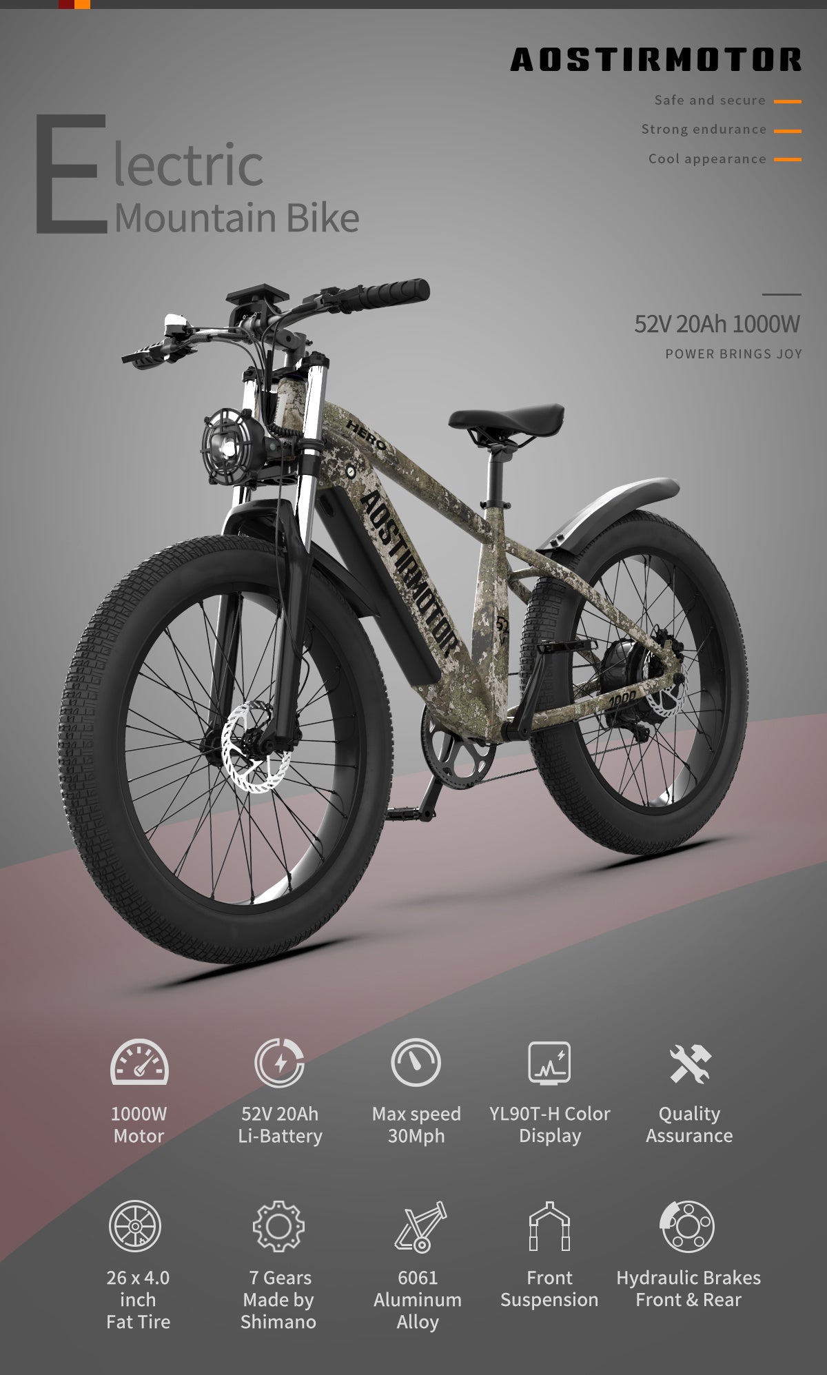 52V All-Terrain E-Bike