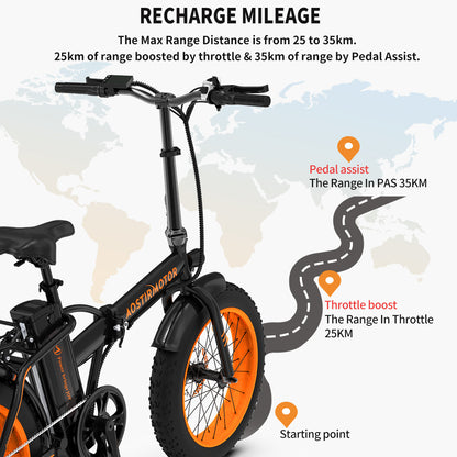 Foldable Fat Tire E-Bike 36V 500W