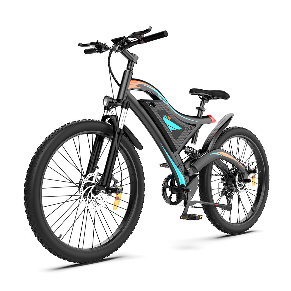 Inch E-Bike Front Suspension & Dual Mechanical Disc Brakes
