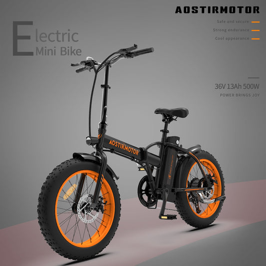 Foldable Fat Tire E-Bike 36V 500W