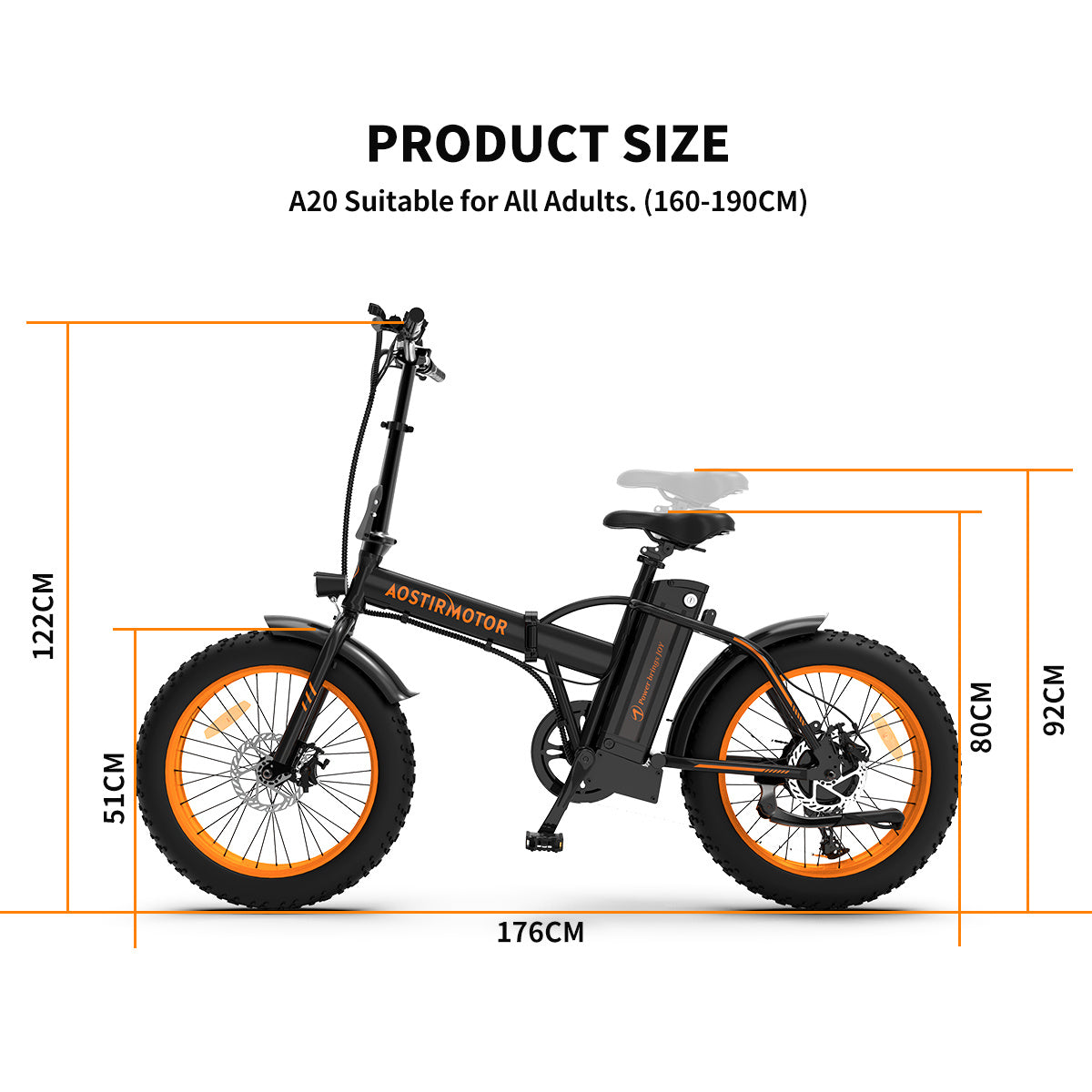 Foldable Fat Tire E-Bike 36V 500W