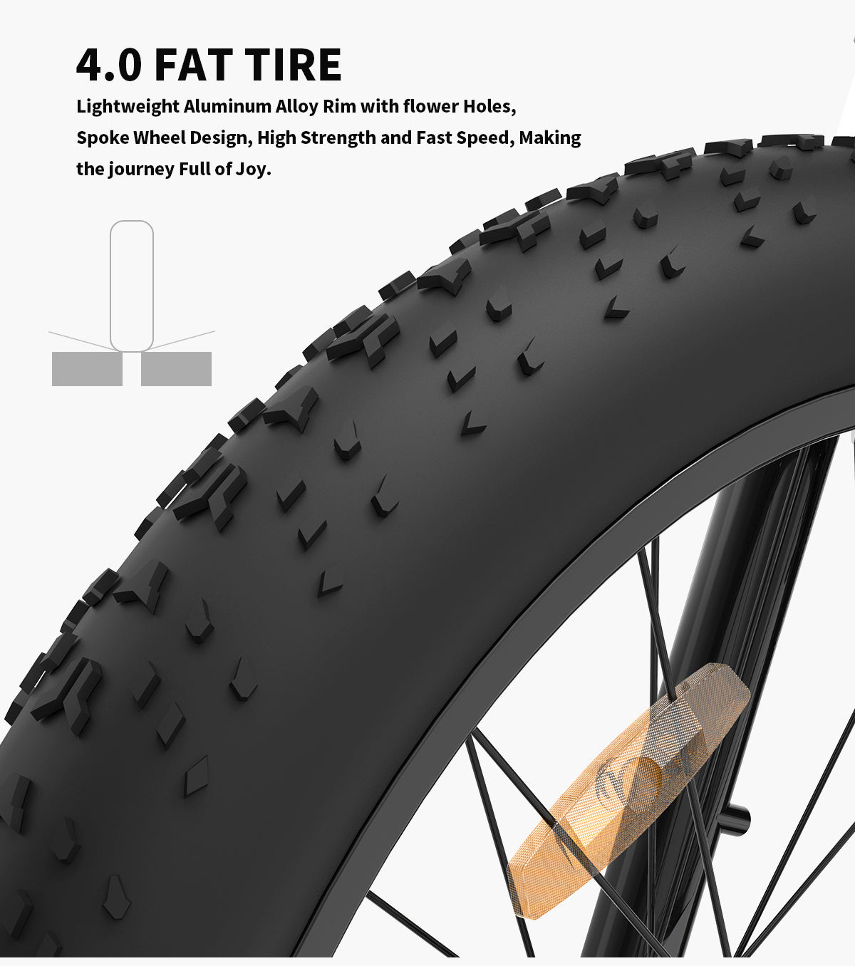 Foldable 20x4.0 Fat Tire E-Bike For Commuting