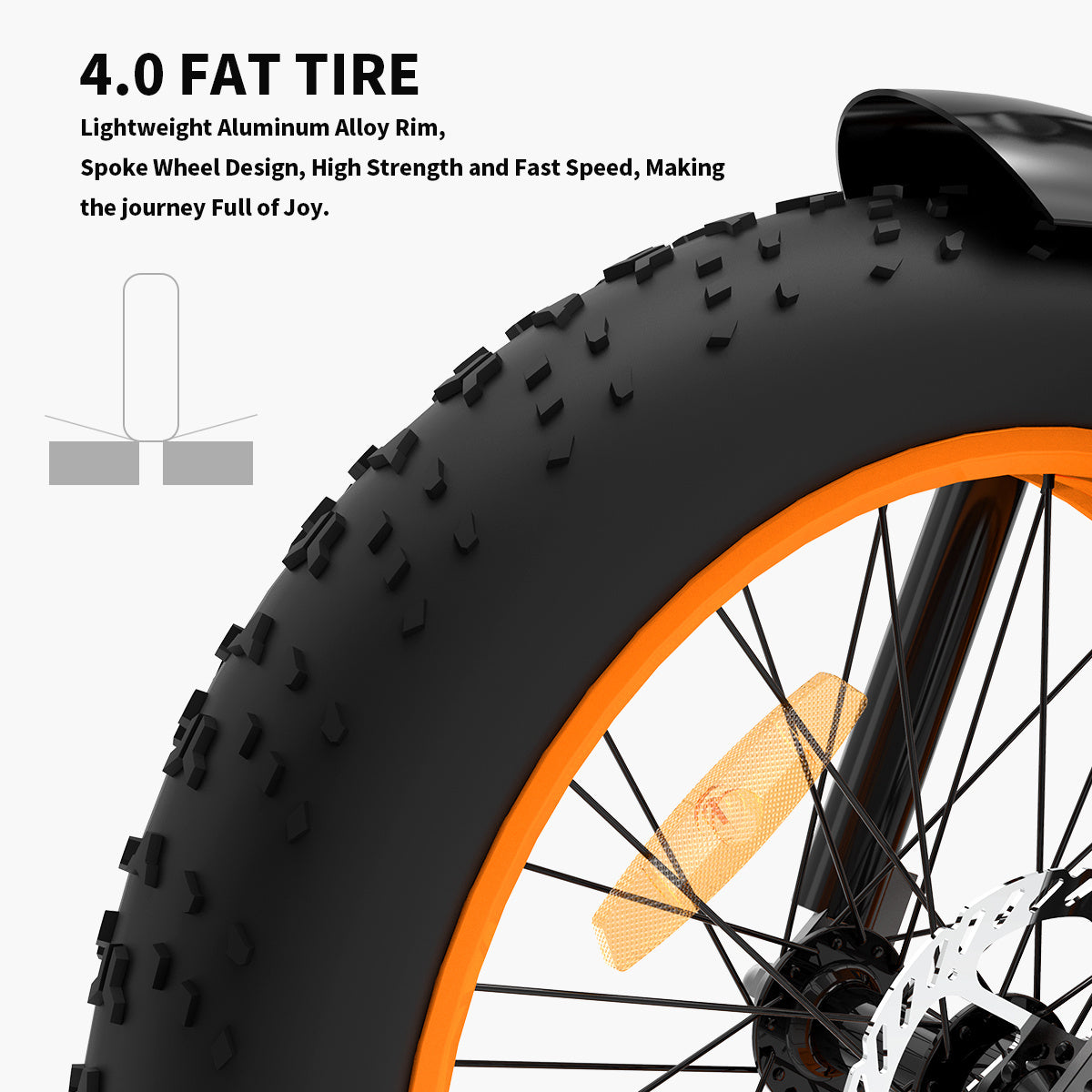 Foldable Fat Tire E-Bike 36V 500W
